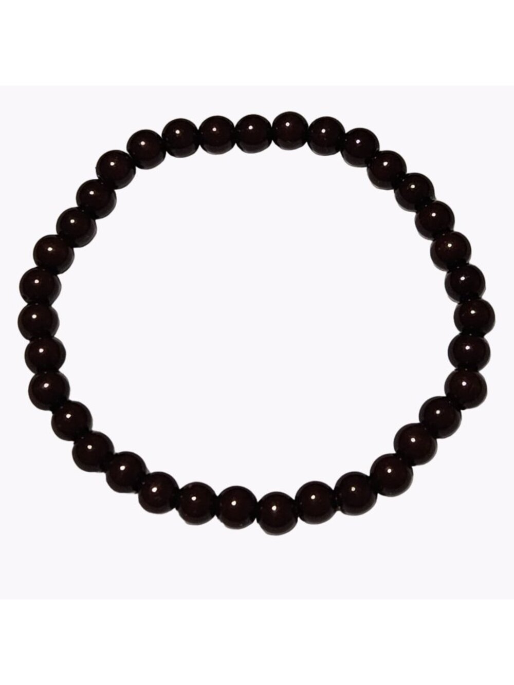 Boho Beaded Bracelet Brown Beads Elastic Stretch Minimalistic Fashion Jewelry